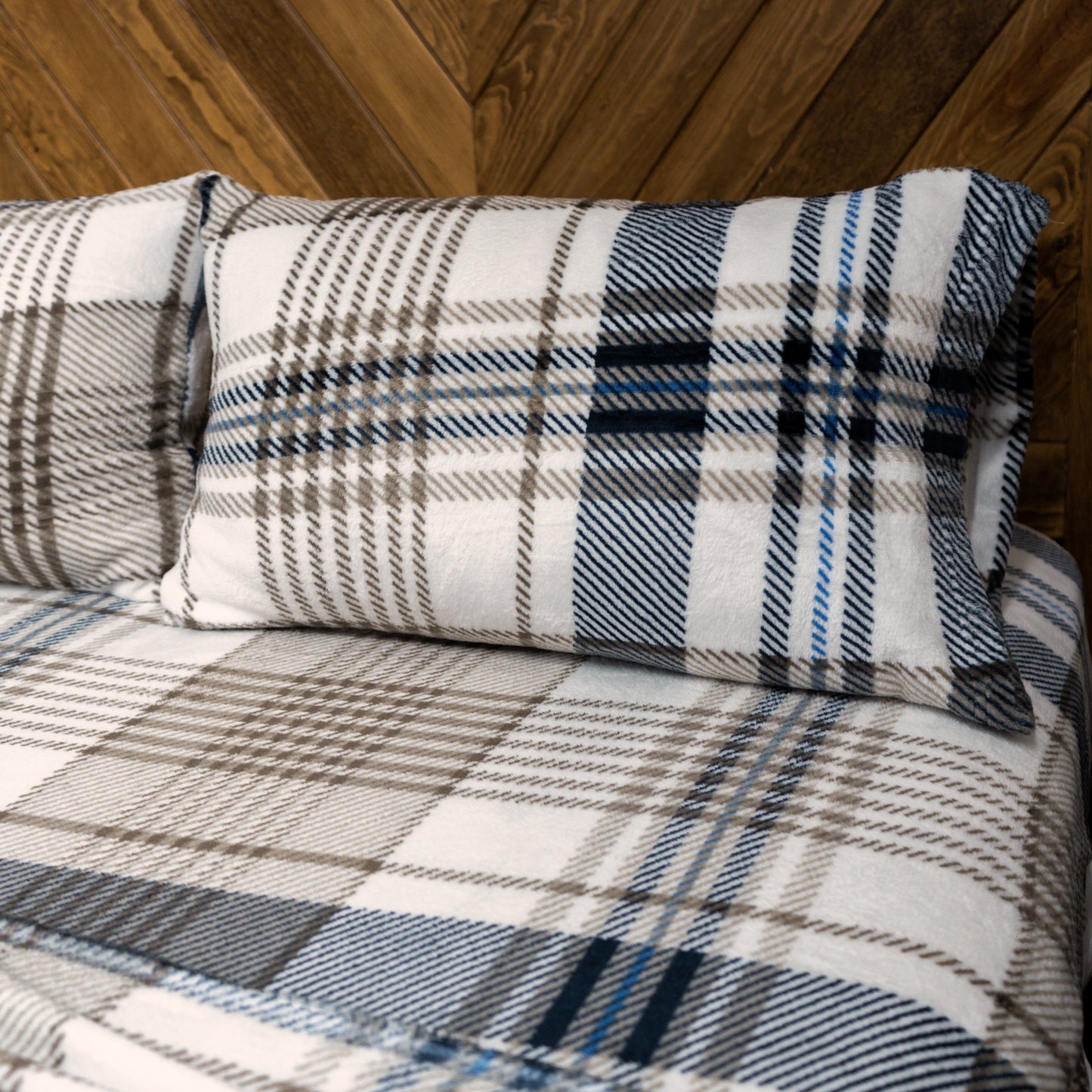 Sábana Flannel Matrimonial NOVA Con 2 Fundas