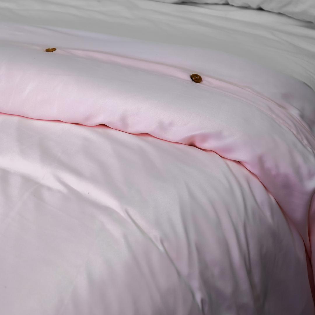 DUVET SATÍN ROSA con Relleno Matrimonial y King Size