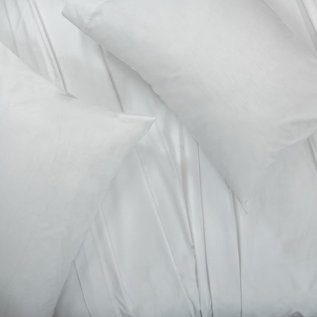 Sábana ALGODÓN 200 Hilos BLANCO Individual, Matrimonial, Queen y King Size
