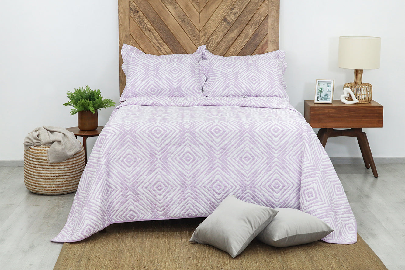 EDREDÓN JACQUARD SAHARA LILA