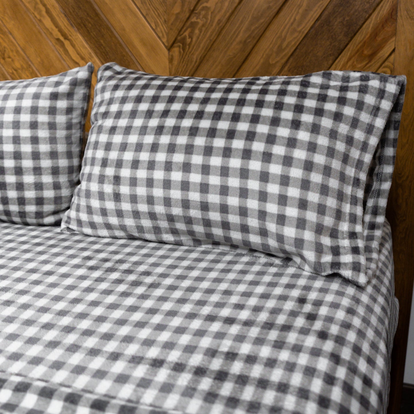 Sábana Flannel Matrimonial SILVER Con 2 Fundas