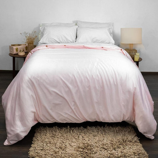 DUVET SATÍN ROSA con Relleno Matrimonial y King Size